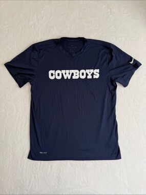 Nike Men’s Navy ‘Dallas COWBOYS’ Dri-FIT Short Sleeve Tee